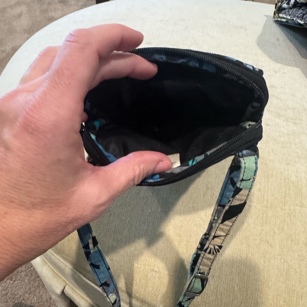 Vera Bradley Blue and Black Crossbody Bag - Picture 3 of 3